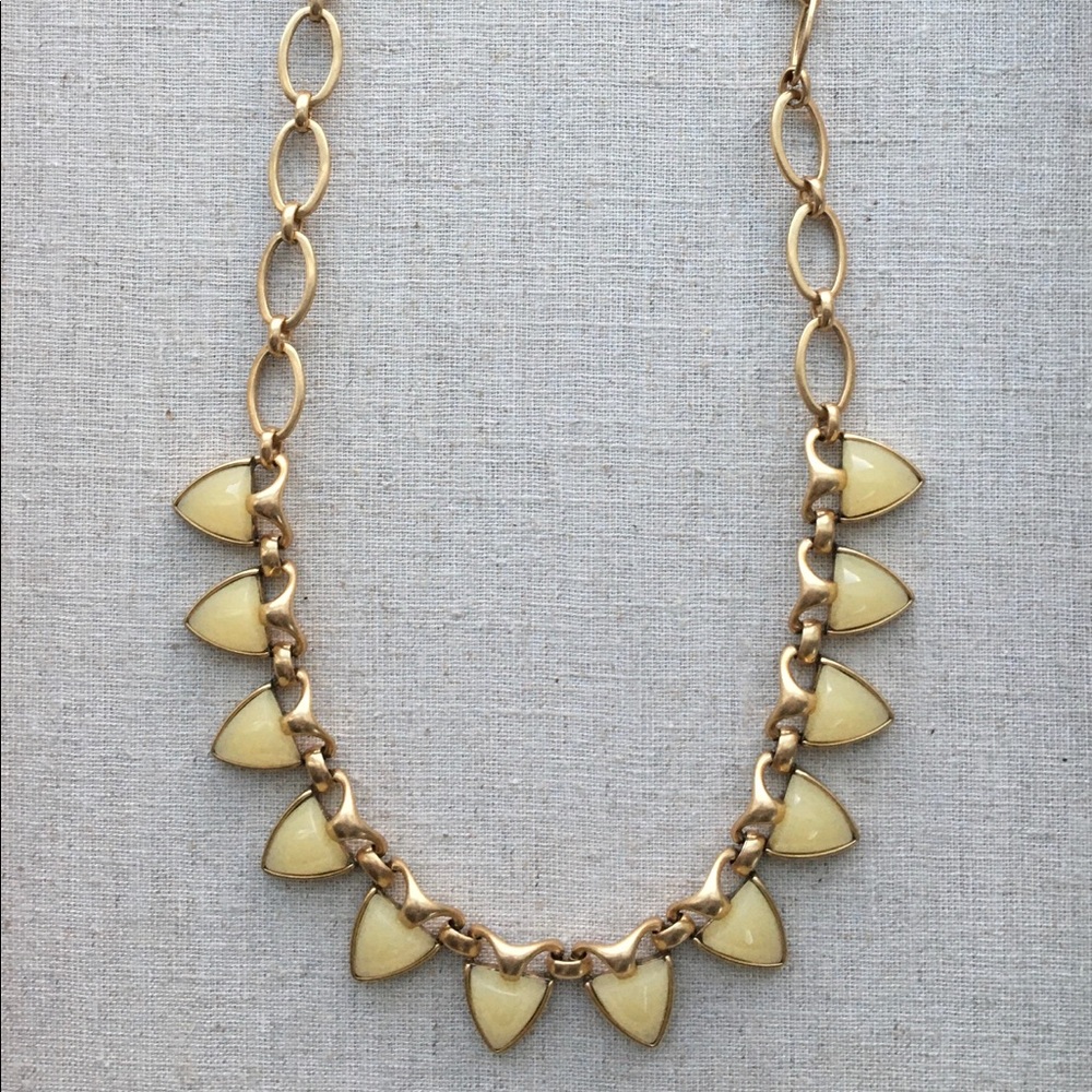 Stella & Dot LOTTIE NECKLACE Spike Beige Rare